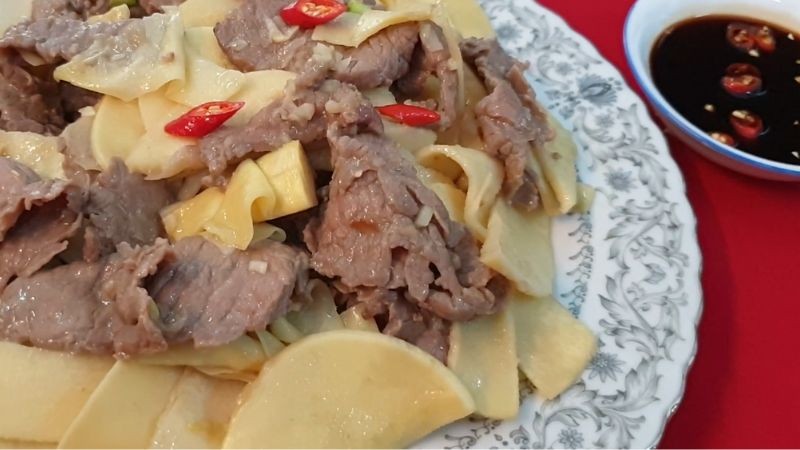 Hướng dẫn cách làm thịt bò xào măng tươi và măng khô