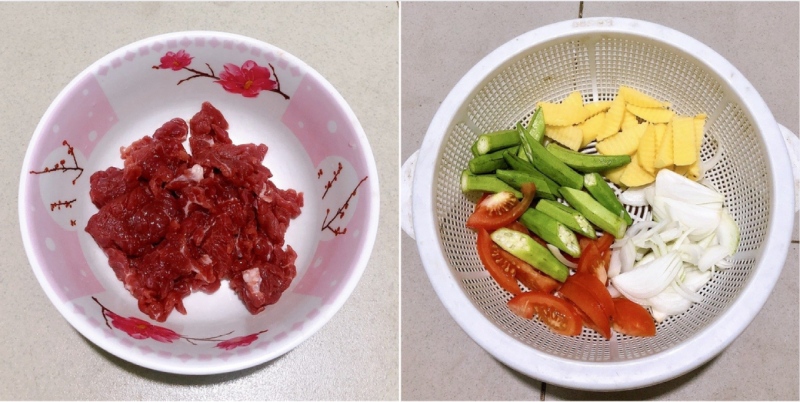 sơ chế các nguyên liệu