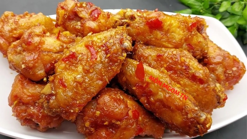Gà chiên sả ớt mang hương vị dân dã