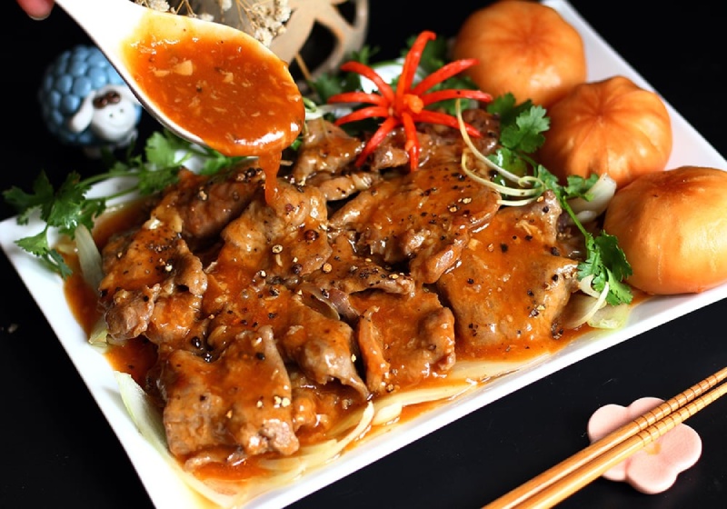 Thịt heo áp chảo hấp dẫn