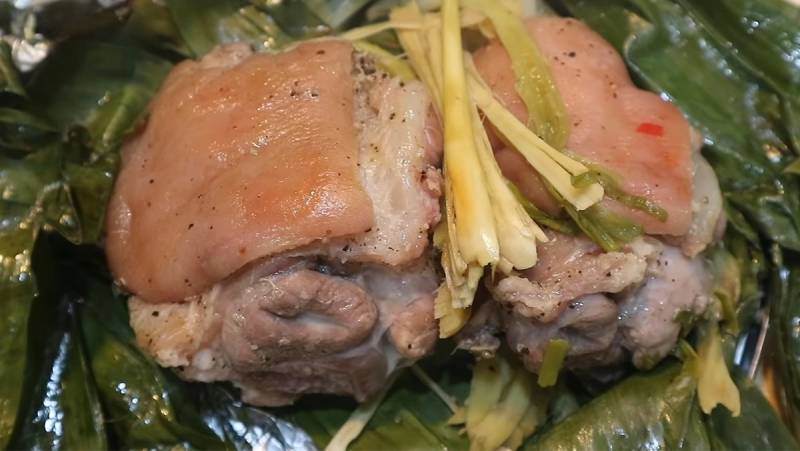 Thành phẩm món thịt ba chỉ hấp bia
