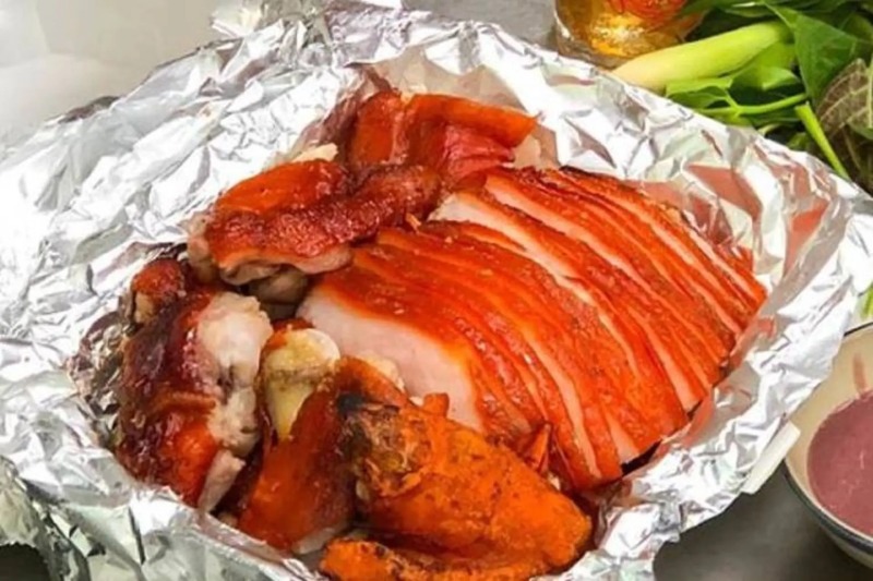 Thịt heo ba chỉ nướng trong giấy bạc thơm ngon