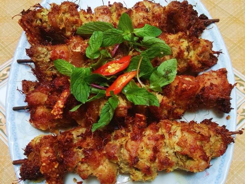 Thành phẩm món thịt heo nướng riềng