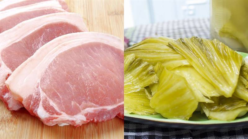 Bí quyết chọn nguyên liệu làm thịt heo xào cải chua ngon
