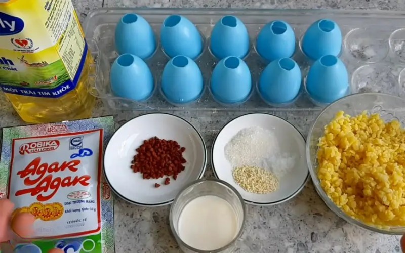 Nguyên liệu làm lòng đỏ trứng