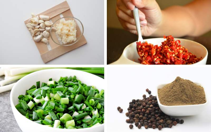 Sơ chế các nguyên liệu phụ khác