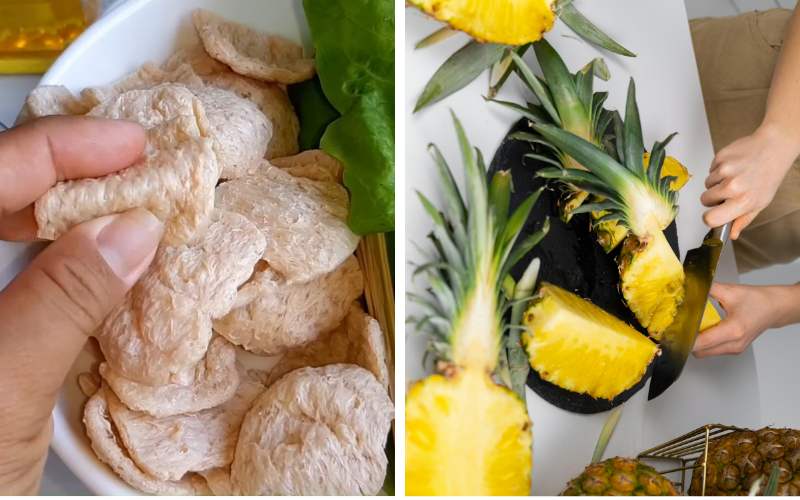 Sơ chế nguyên liệu làm thịt nướng chay