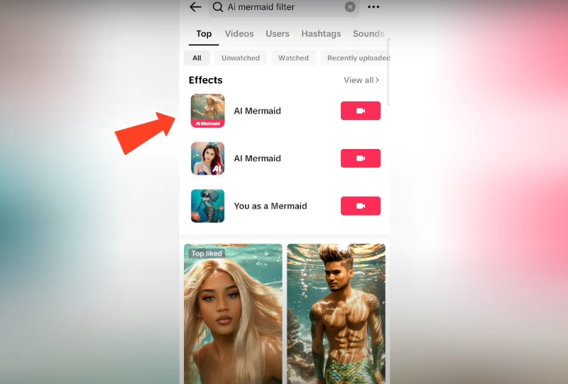 Hiệu ứng AI Mermaid