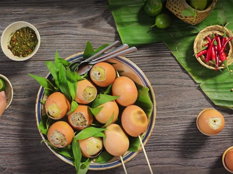 Món trứng gà nướng hấp dẫn
