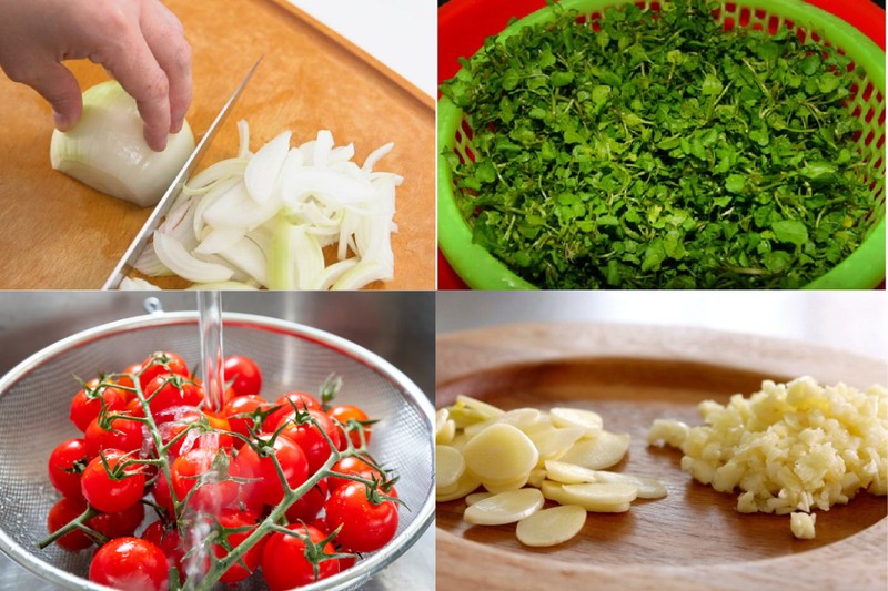 Sơ chế rau và rau củ