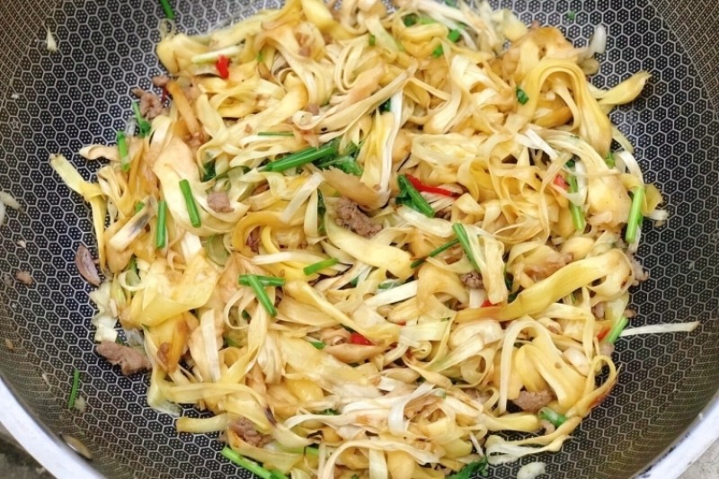 xơ mít xào tuy dân dã nhưng rất cuốn vị