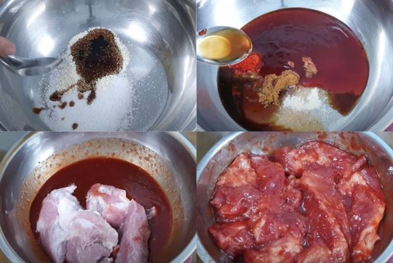 Ướp thịt gà xá xíu