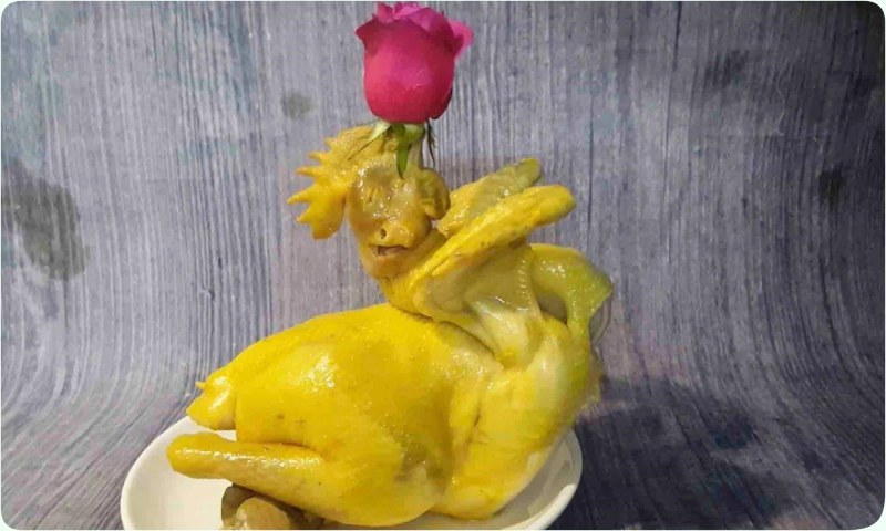 Cách buộc gà dáng cánh tiên 