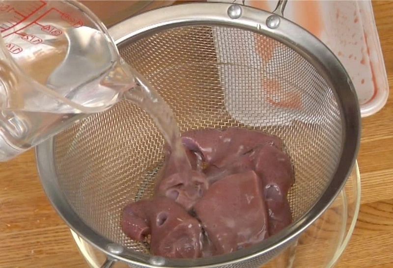 Sơ chế gan bò