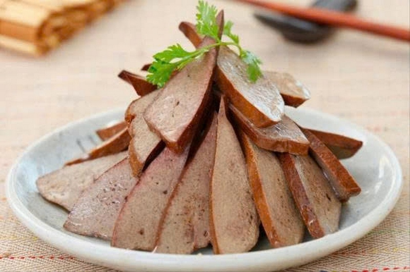 Thành phẩm món gan heo