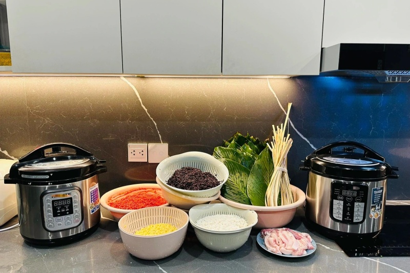Nguyên liệu làm bánh chưng