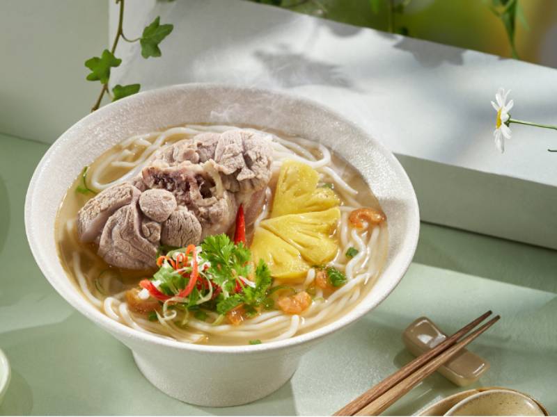 Hướng dẫn nấu bún giò heo Quảng Ngãi chuẩn vị
