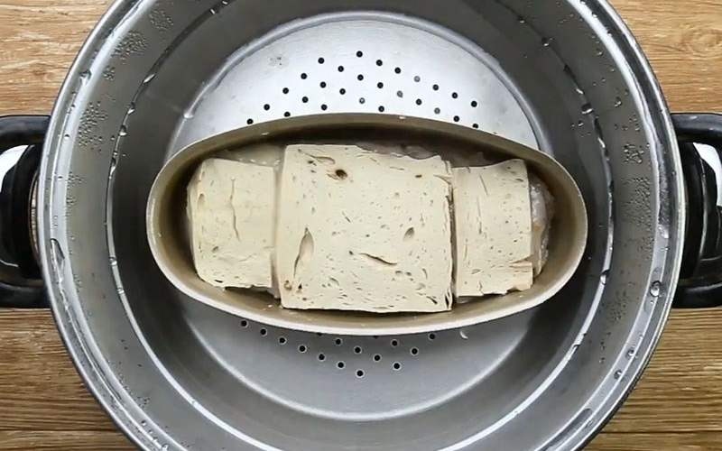 Món hấp hỗn hợp sườn chay