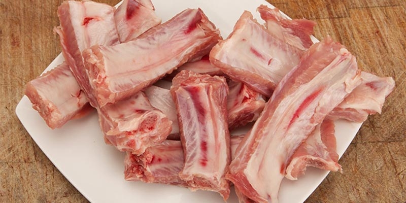 Sườn tươi ngon, sạch sẽ