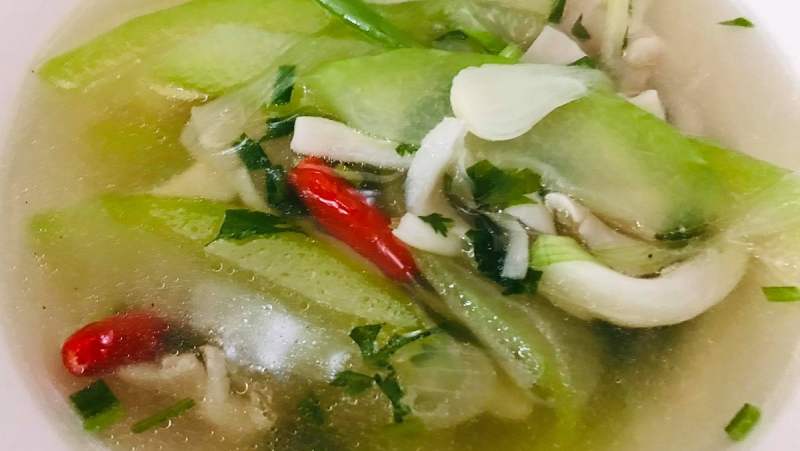Hoàn thành canh bí đao nấm bào ngư