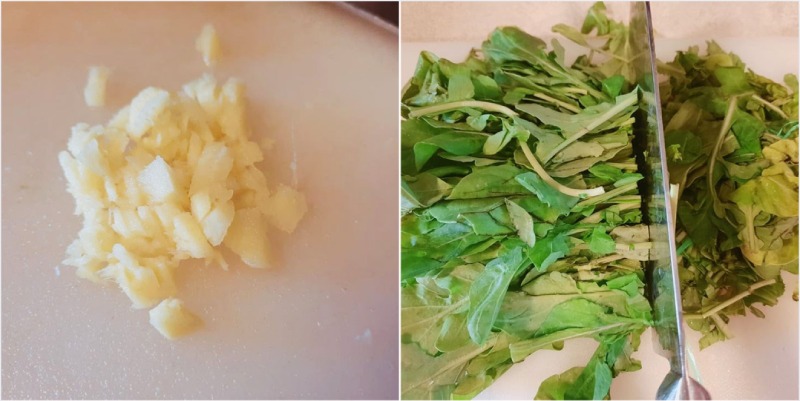 Sơ chế rau cải bó xôi