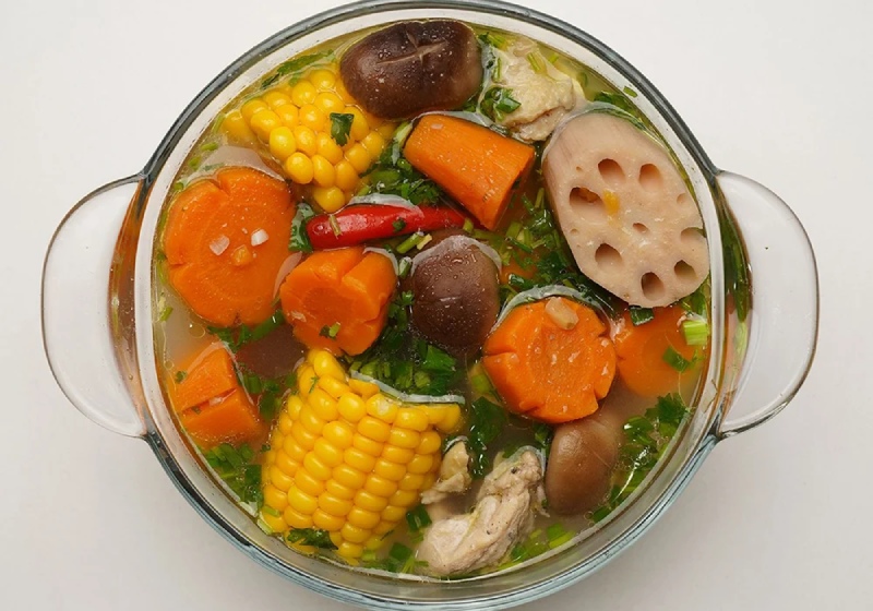 bảo quản canh gà hầm ngũ quả chuẩn ngon