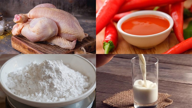 Nguyên liệu làm cánh gà chiên giòn