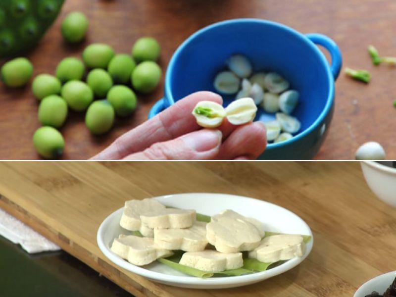 Sơ chế nguyên liệu nấu canh rong biển hạt sen chay