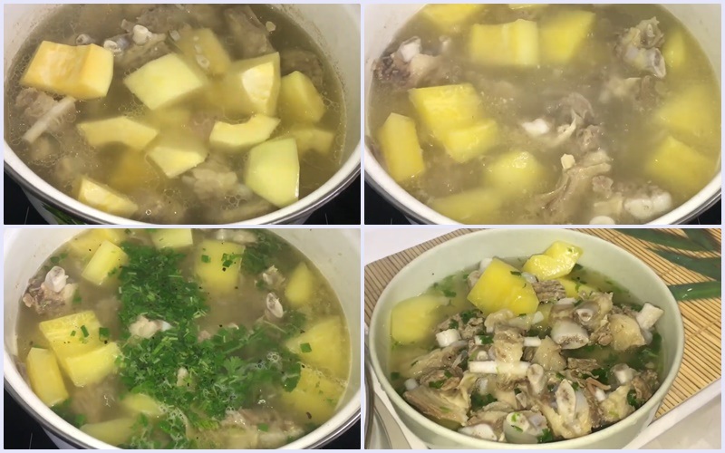 Thêm đu đủ vào nồi xương bò