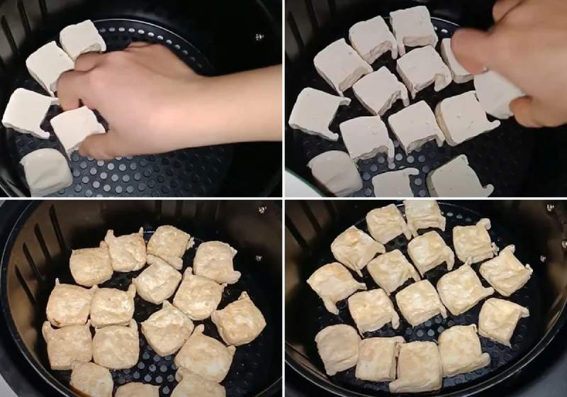 Rửa sạch đậu khuôn, cắt lát mỏng rồi chiên