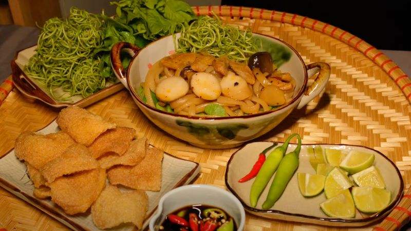 Thành phẩm cao lầu chay đơn giản