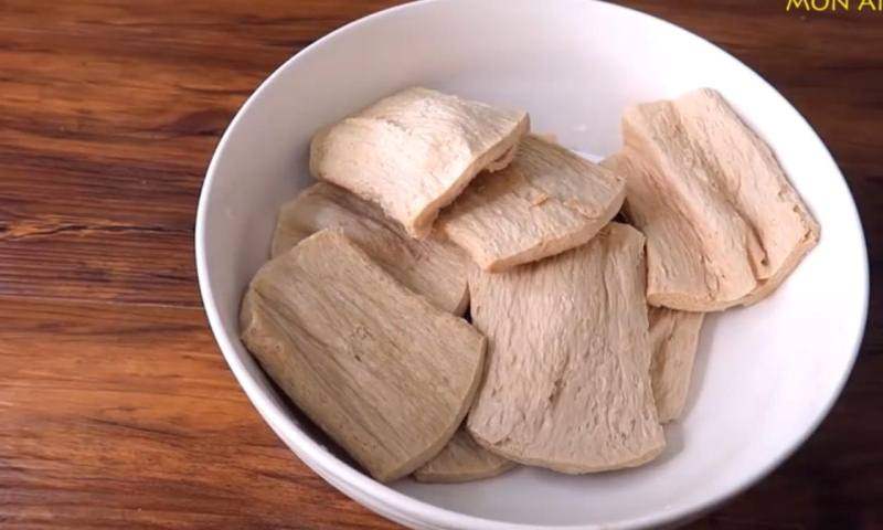 Sơ chế nguyên liệu làm cao lầu chay
