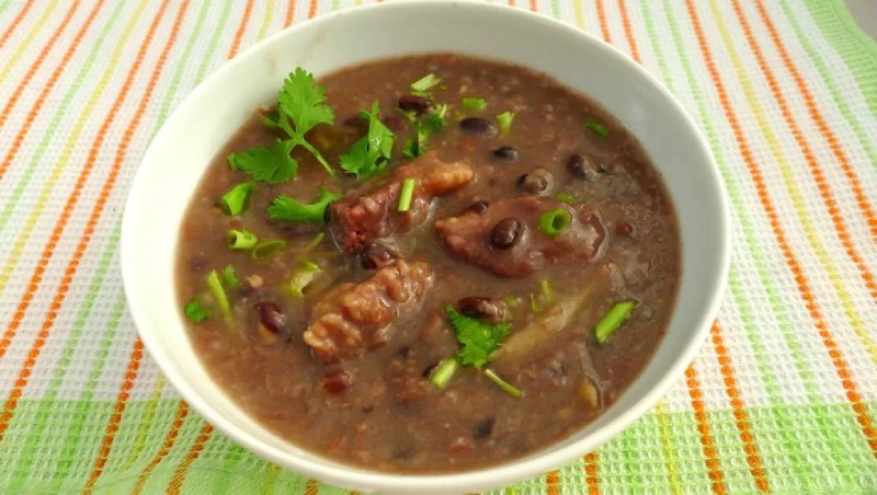  Tô cháo giò heo đậu đen thơm béo