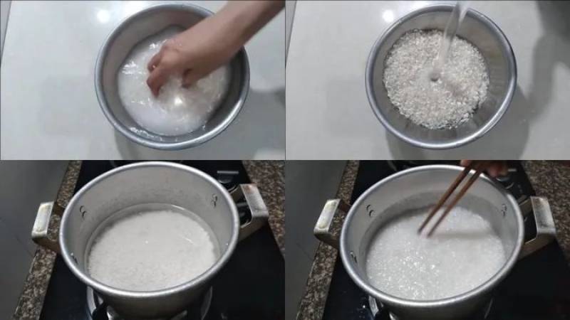Sơ chế nguyên liệu làm cháo óc heo cà rốt