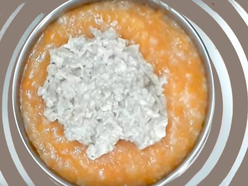 Thành phẩm món cháo óc heo cà rốt thơm ngon