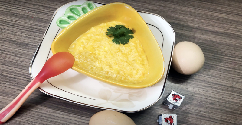 cháo trứng gà phô mai béo ngậy