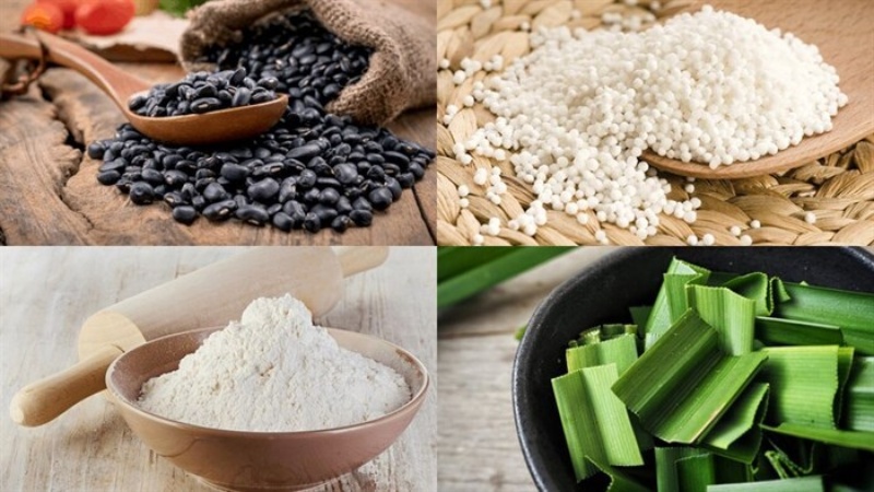 Nguyên liệu nấu chè đỗ đen
