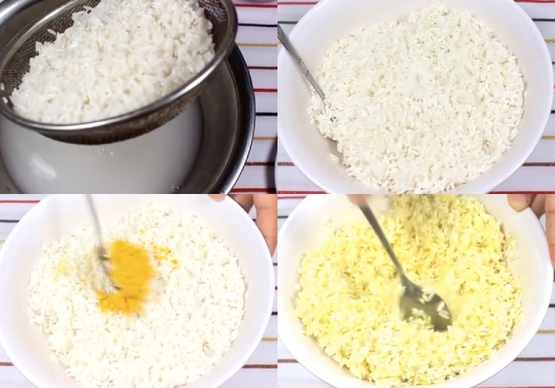 Hướng dẫn trộn gạo nấu cơm gà