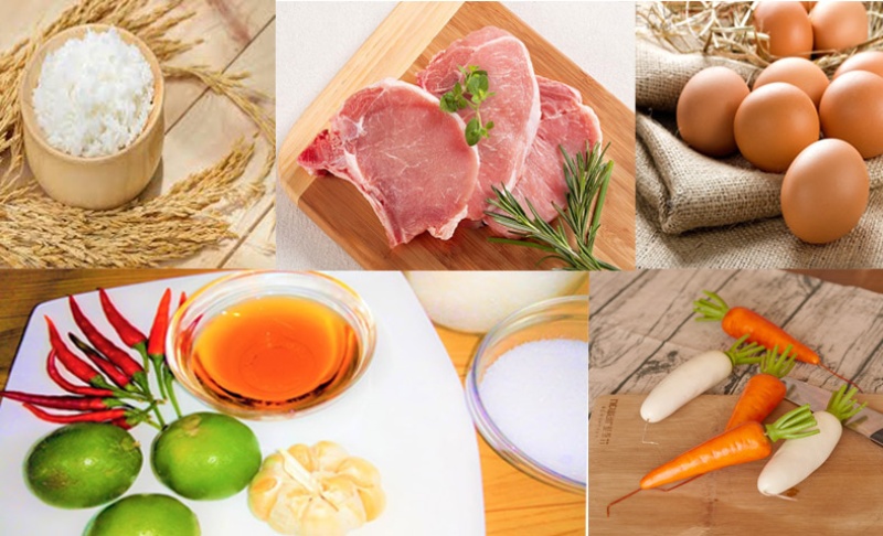 Nguyên liệu nấu cơm tấm