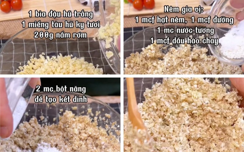 Đậu hũ nghiền nhuyễn