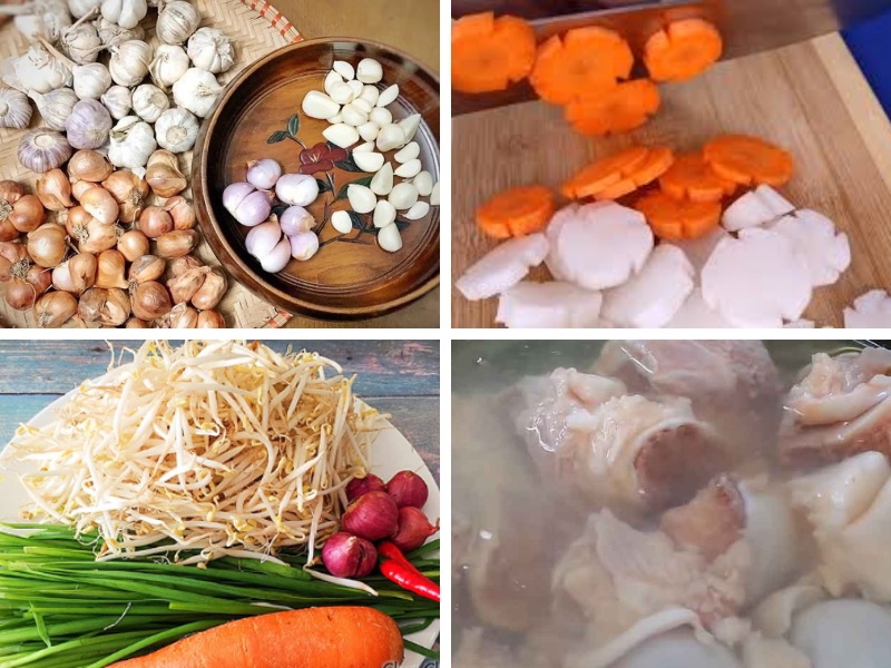 Sơ chế nguyên liệu làm hủ tiếu bò viên