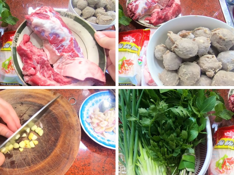 Sơ chế nguyên liệu làm bò viên nạm bò