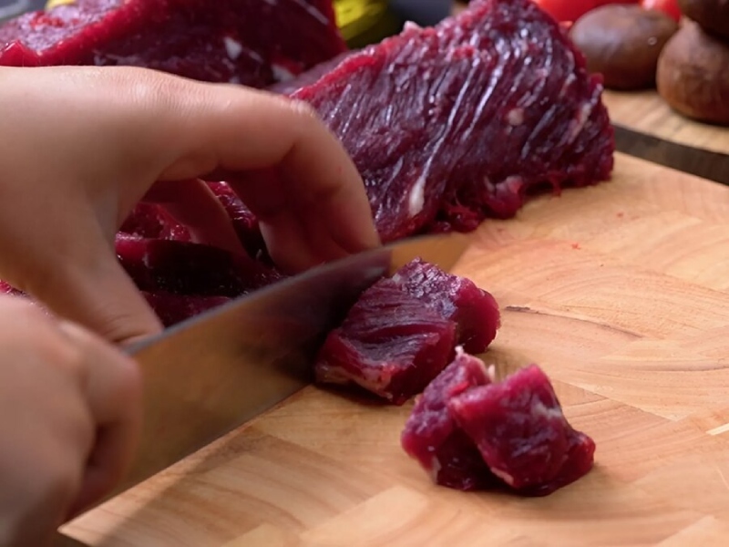 thái thịt bò tươi