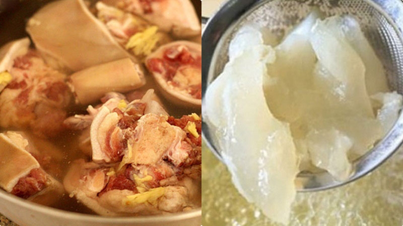 Sơ chế đuôi, gân bò