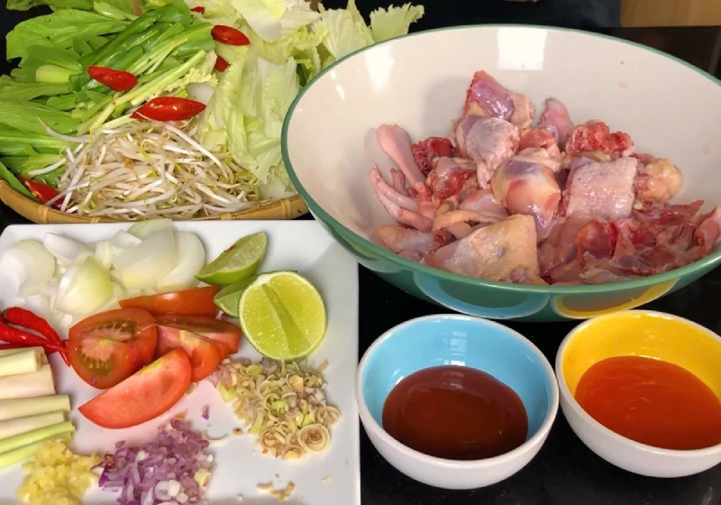 sơ chế các nguyên liệu