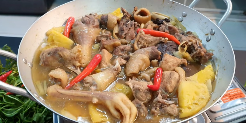 cách nấu lẩu gà nấm đậm đà chuẩn miền Tây