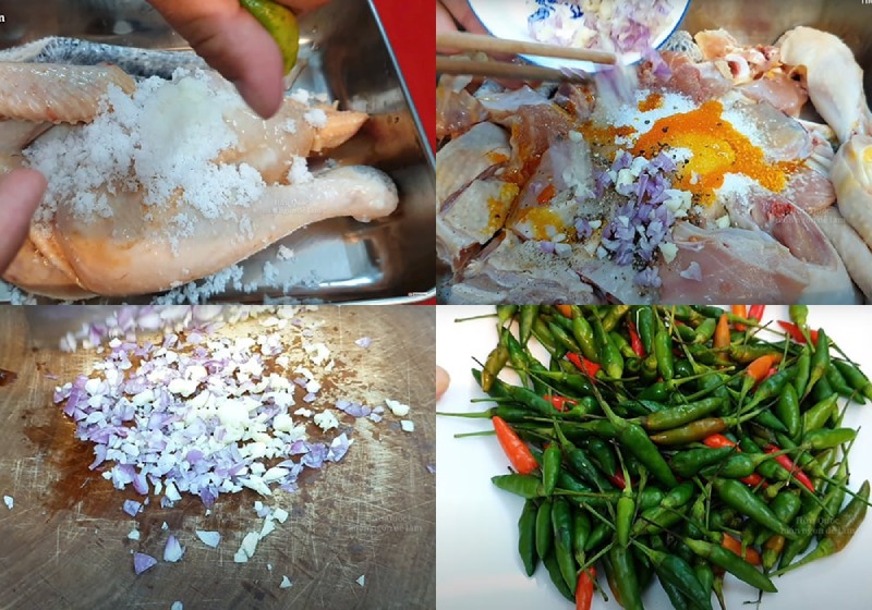 sơ chế các nguyên liệu