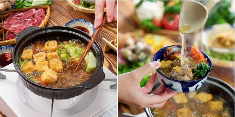 Thành phẩm lẩu riêu cua bắp bò thơm ngon