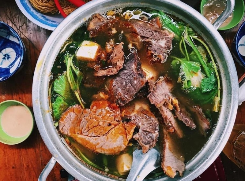 Thành phẩm món lẩu sườn bò thơm ngon