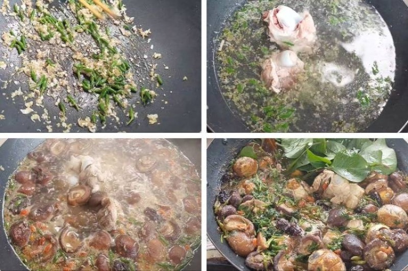 Các bước nấu lẩu trứng vịt lộn với nước hầm xương